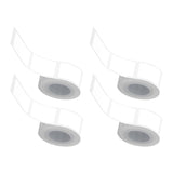Maxbell 4Pcs Thermal Label White Fanfold 12mmx40mm for Commercial Grade Mailing Name