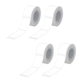 Maxbell 4Pcs Thermal Label White Fanfold 12mmx40mm for Commercial Grade Mailing Name