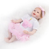 Max Pink Dress with Underpants Headband Clothes for 22''-23'' Nebworn Baby Doll
