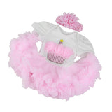 Max Pink Dress with Underpants Headband Clothes for 22''-23'' Nebworn Baby Doll