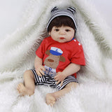 Max Catoon Printed Rompers Hat Suit Clothes for 22''-23'' Nebworn Baby Doll