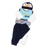 Max Shirt Pants Bib Socks Hat Suit Clothes for 22''-23'' Nebworn Baby Doll