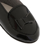 Max PU Leather Shoes Bowknot Flats Sneakers for 18" Dolls Black