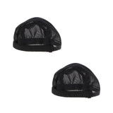 Maxbell 2 PCS Doll DIY Replacement Parts Wig Headgear for Blythe Dolls Black