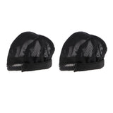 Maxbell 2 PCS Doll DIY Replacement Parts Wig Headgear for Blythe Dolls Black