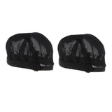 Maxbell 2 PCS Doll DIY Replacement Parts Wig Headgear for Blythe Dolls Black