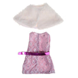 Maxbell Stylish Sleeveless Dress Shawl Suit Clothes for 18inch Doll