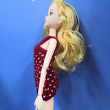 Maxbell Red Woollen Sundress 28-30cm Dolls Dress Up Clothing for 1/6 Kurhn Doll