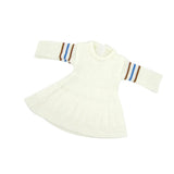 Max Lovely White Knit Sweater Winter Dress for 18'' Doll