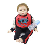 Max Fashion Rompers Pants Bib Suit for 22''-23'' Reborn Baby Boy Doll Clothes