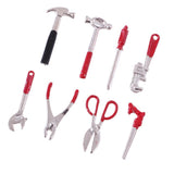 Maxbell 1:12 Dollhouse Miniature Tool Kit Metal Hammer Plier Scissor Saw Screwdriver