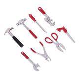 Maxbell 1:12 Dollhouse Miniature Tool Kit Metal Hammer Plier Scissor Saw Screwdriver