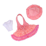 Maxbell 3pcs Princess Dress Suit Party Dress for 18'' l doll Clothes  Orange