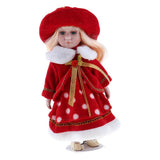 Max 12inch Porcelain Doll Stand Set People Figures with Winter Clothes Kids Gift