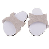 Max Dolls Slippers Summer Shoes for 18inch American Doll Accessoris Silver