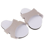 Max Dolls Slippers Summer Shoes for 18inch American Doll Accessoris Silver