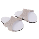 Max Dolls Slippers Summer Shoes for 18inch American Doll Accessoris Silver