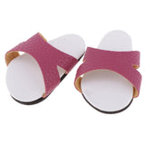 Max Dolls Slippers Summer Shoes for 18inch American Doll Accessoris Rosy