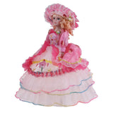 Max Vintage Elegant Victorian Porcelain Doll Splicing Doll 18inch Pink Dress