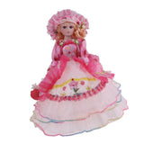 Max Vintage Elegant Victorian Porcelain Doll Splicing Doll 18inch Pink Dress