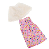 Maxbell Cute Short Skirt & Cape for 18inch Dress Up Accs Rose Red