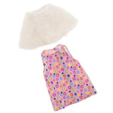 Maxbell Cute Short Skirt & Cape for 18inch Dress Up Accs Rose Red
