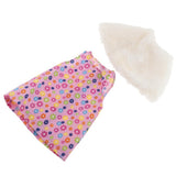 Maxbell Cute Short Skirt & Cape for 18inch Dress Up Accs Rose Red