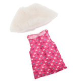 Maxbell Cute Short Skirt & Cape for 18inch Dress Up Accs Red Heart