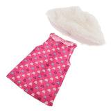Maxbell Cute Short Skirt & Cape for 18inch Dress Up Accs Red Heart