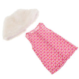 Maxbell Cute Short Skirt & Cape for 18inch Dress Up Accs Red Flower
