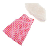 Maxbell Cute Short Skirt & Cape for 18inch Dress Up Accs Red Flower
