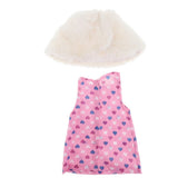 Maxbell Cute Short Skirt & Cape for 18inch Dress Up Accs Pink Flower