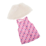 Maxbell Cute Short Skirt & Cape for 18inch Dress Up Accs Pink Flower