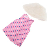 Maxbell Cute Short Skirt & Cape for 18inch Dress Up Accs Pink Flower