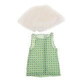Maxbell Cute Short Skirt & Cape for 18inch Dress Up Accs Green Flower