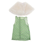 Maxbell Cute Short Skirt & Cape for 18inch Dress Up Accs Green Flower