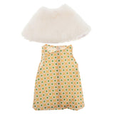 Maxbell Cute Short Skirt & Cape for 18inch Dress Up Accs Orange Flower