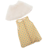 Maxbell Cute Short Skirt & Cape for 18inch Dress Up Accs Orange Flower