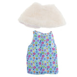 Maxbell Cute Short Skirt & Cape for 18inch Dress Up Accs Blue Flower