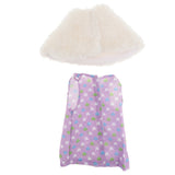 Maxbell Cute Short Skirt & Cape for 18inch Dress Up Accs Purple Heart