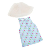 Maxbell Cute Short Skirt & Cape for 18inch Dress Up Accs Blue Heart