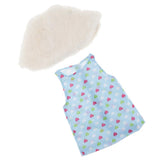 Maxbell Cute Short Skirt & Cape for 18inch Dress Up Accs Blue Heart