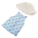 Maxbell Cute Short Skirt & Cape for 18inch Dress Up Accs Blue Heart