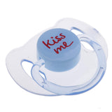 Max Dummy Pacifier For Reborn Baby Dolls With Internal Magnetic Clear Blue