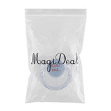 Max Dummy Pacifier For Reborn Baby Dolls With Internal Magnetic Clear Blue