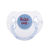 Max Dummy Pacifier For Reborn Baby Dolls With Internal Magnetic Clear Blue