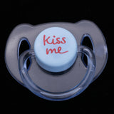 Max Dummy Pacifier For Reborn Baby Dolls With Internal Magnetic Clear Blue