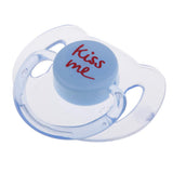 Max Dummy Pacifier For Reborn Baby Dolls With Internal Magnetic Clear Blue