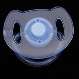 Max Dummy Pacifier For Reborn Baby Dolls With Internal Magnetic Clear Blue
