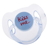 Max Dummy Pacifier For Reborn Baby Dolls With Internal Magnetic Clear Blue